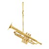 Broadway Gifts 3.5" Gold Brass Trumpet Ornament Decoration