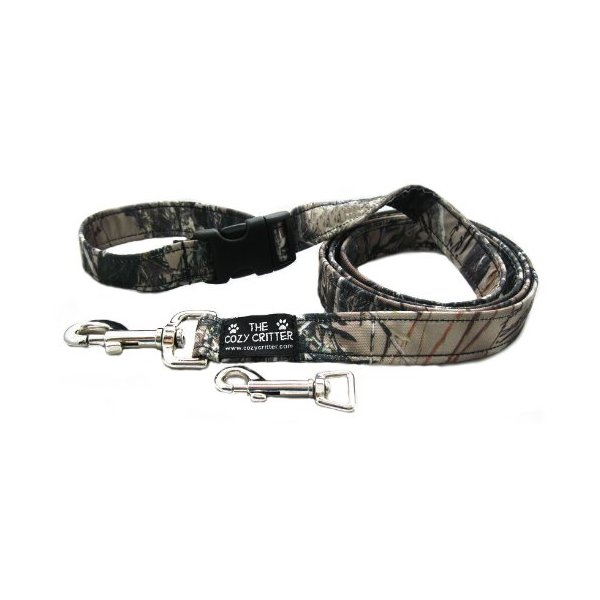 Cozy Critter Timber Mossy Camouflage Dog Leash - 4ft-3/4