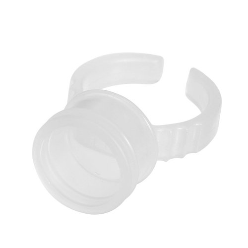 Tattoo Ink Cap, Disposable Tattoo Ink Ring Cups Plastic Microblading Pigment Accessories Holder (100pcs)