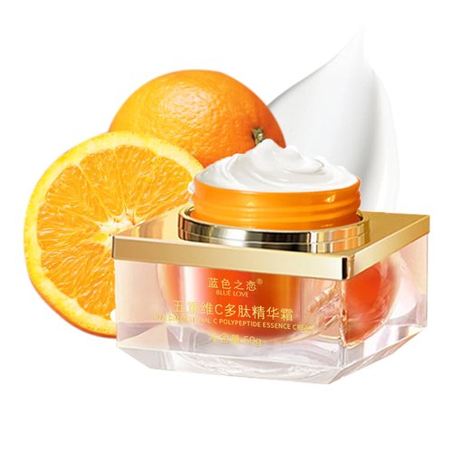 BLUE LOVE Five Vitamin C Cream Face & Body Lotion Moisturizer for Women, Facial Moisturizer Essence Cream for Face, Nourishes Hydrates Vitamin C Cream, Skin Care Vitamin C Moisturizer for Face, 8.8oz
