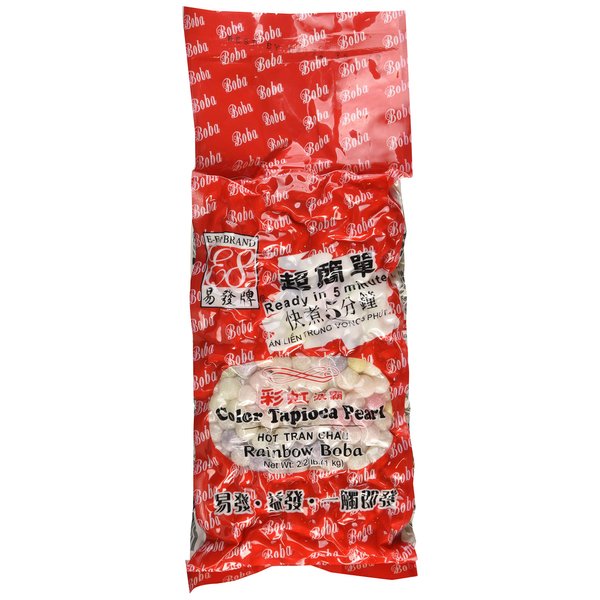 Rainbow Tapioca Pearls Boba Bubble Tea 2.2 lb by ADHealthyway