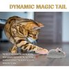 Pawsayes Cat Toys Squeaky Rechargeable Moving Mouse with Dynamic Magic Tail, Automatic Self Play Mouse Interactive Cat Toy for Indoor Cats, Electric Motion Activated Mice Toys for Kitten(Gray)
