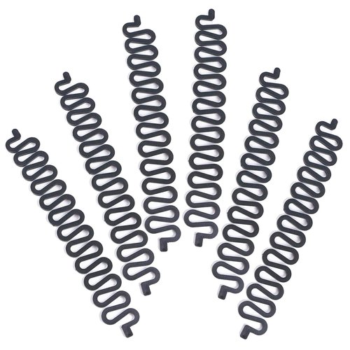 6 PCS Black 7.5inch DIY Braiding Tool Fishbone Braid Hair Styling Clip French Centipede Braiding Plastic Stick Magic Hair Twist Styling Bun Maker Hair Accessories for Girl Lady Women