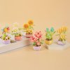 LACHLAND Mini Building Block Flower Toy for Kids 317 Pcs, Cute Artificial Plant Flowers Building Blocks for Home Office Decor, Birthday Gifts, Desktop Trinkets Aged 3 4 5-9 Years Old