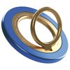 Magnetic Phone Ring Holder for MagSafe pop Socket,【Two-Sided Magnetic】 360° Rotation Magnetic Phone Grip for iPhone 16/15/14/13/12 Series/Samsung/Google,Pop Socket for iPhone(Blue with Gold)