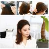 4 Pcs 2 Pairs Black Sponge Bump It Up Volume Hair Base Hair Pad Headwear Fluffy Hair Padding Insert Cushion Hairstyle Bum Maker Braid Hair Style Holder for Women Girls