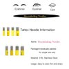 50pcs Yellow Microblading Needles 9 Pin Flat Double Line 0.25mm Blade Permanent Makeup Tattoo Needle for Fog Power Eyebrow Available size 15U,17U,19U,21U,9F,17F,19F,21F (9F)