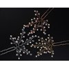Jumwrit Pearl Bridal Hair Pins Rhinestone Hair Pins for Wedding 3pcs Hair Pins Set Bride Hair Accessories Party Hair Pins for Women Girls Hair Pieces（Rose Gold）