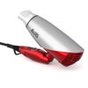Berta 1875W Folding Hair Dryer Dual Voltage Blow Dryer Negative Ions Travel Dryer with 2 Heat 2 Speed Setting, Red