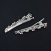 XINVTIV Rhinestone Metal Hair Clips,Hair Snap Clips for Women,No bend Hair Clips,Fashion Girls Hair Accessories,2 Count Fashion Styling Accessories for Women Girls