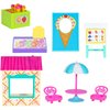 Peppa Pig & Friends Sweet Day Ice Cream Toy Playset, 13 Pieces - Includes Character Figures, Accessories & Bonus Mystery Friend - Toy Gift for Kids - Ages 2+