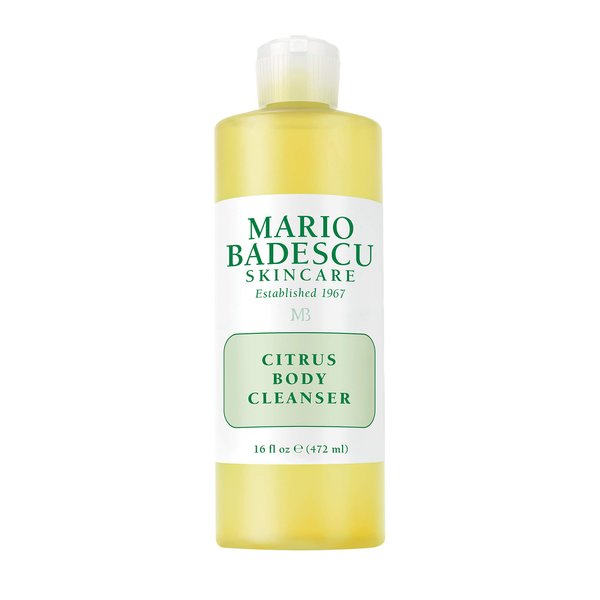 Mario Badescu Citrus Body Cleanser - Lightweight Shower Gel Body Soap with Grapefruit and Orange Peel Extracts - Fresh and Moisturizing Body Wash for Men and Women, 16 Fl Oz