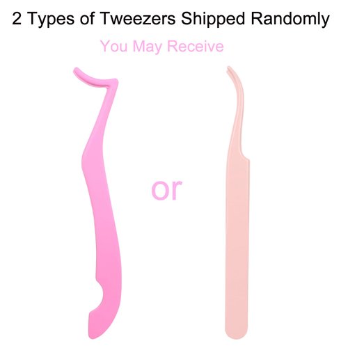 Eyelash Extension Kit Lash Clusters Kit Lash Bond and Seal Waterproof Lash Tweezers Individual Lashes Kit DIY Lash Extension Kit Eyelash Glue Remover Brush (Set 30D/40D-0.07D-9-16Mix)