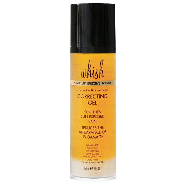 Whish Coconut Milk + Verbena Correcting Gel - Soothes sun exposed skin, reduces the appearance of UV damage, Moisturizes & Corrects with Organic Aloe & Manuka Honey