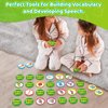 SmarLearnio First Words Memory Game,72PCS Match Game Baby Toddler Flash Card Games for Kids Learn to Read Spelling Reading Speech Therapy Toys Educational Preschool Kindergarten Learning Activities