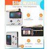 Bistup Boys Wallet Cute Leather Bifold Wallet Video Game for Teen Boys Cool Credit Card Cash Id Holder Rfid Blocking Fun Gamer Bi Fold Small Wallets With Coin Pocket Slim Gray Teens Little Boy Youth