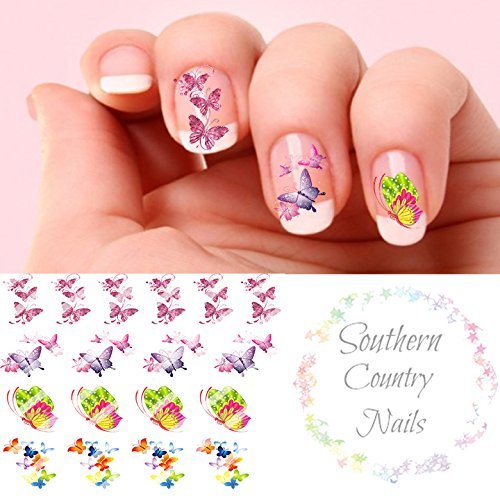 Butterfly Nail Art Decal Decals Nail Tattoos Nail Art