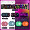Neon Birthday Party Decorations Glow Neon Happy 13th Birthday Yard Sign Banner (UV Black Light Reactive) and 20Pcs Fluorescent Neon Birthday Balloons for Glow in The Dark Birthday Party Supplies