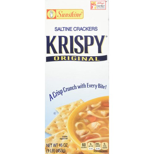 Krispy Saltine Crackers, Original, 16-Ounce Box