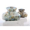 Generic Medium/small blue and gold glitter marbled hair claw clip (Primary color: Mostly gold), 1 Count (Pack of 1)