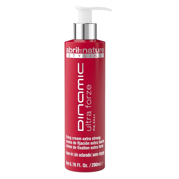 Abril Et Nature - Dinamic Ultra Forze - Styling Cream - 200 ml - For all Hair Types - Extra Strong Styling Control - Hair Treatment with Stem Cells - Anti Frizz - Vegan Product