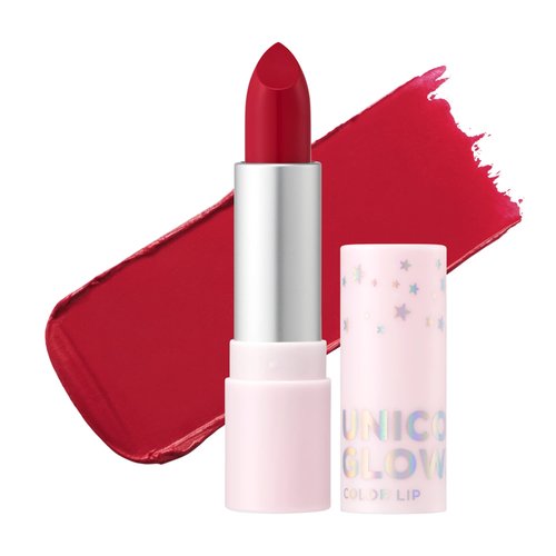 UNICORN GLOW COLOR LIPS #6 RICH TERRACOTTA [0.12 oz. / 3.5 g] Semi Matte Lipstick, Vivid Color, Nourishes, Protects Lips