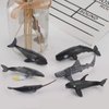 Fantarea 6 PCS Realistic Mini Sea Marine Animal Figures Ocean Creatures Action Models Figurine Whale Ornament Education Cognitive Toy for Boys Girls Kid
