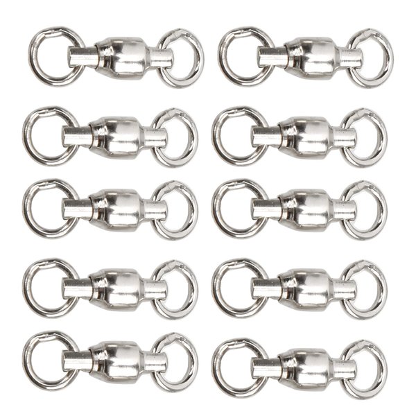 Honio Bird Leg Rings, Bird Leg Training Activity Rings, 10 Pieces, Pet Bird Training Leash Rings, Metal Bird Leg