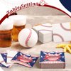 Teenyyou 200 Pcs Baseball Napkins, Baseball Themed Sports Party Supplies, 10" Disposable Paper Baseball Dinner Napkins, Baseball Print Guest Hand Napkins for Baseball Theme Birthday Party Favors