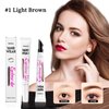 Snktiny Eyebrow Gel with Eyebrow Brush - Eyebrow Pencil Brown with Non-Dry Design, Eye Brown Makeup Creates Natural Looking Brows Effortlessly and Stays on All Day, Light Brown