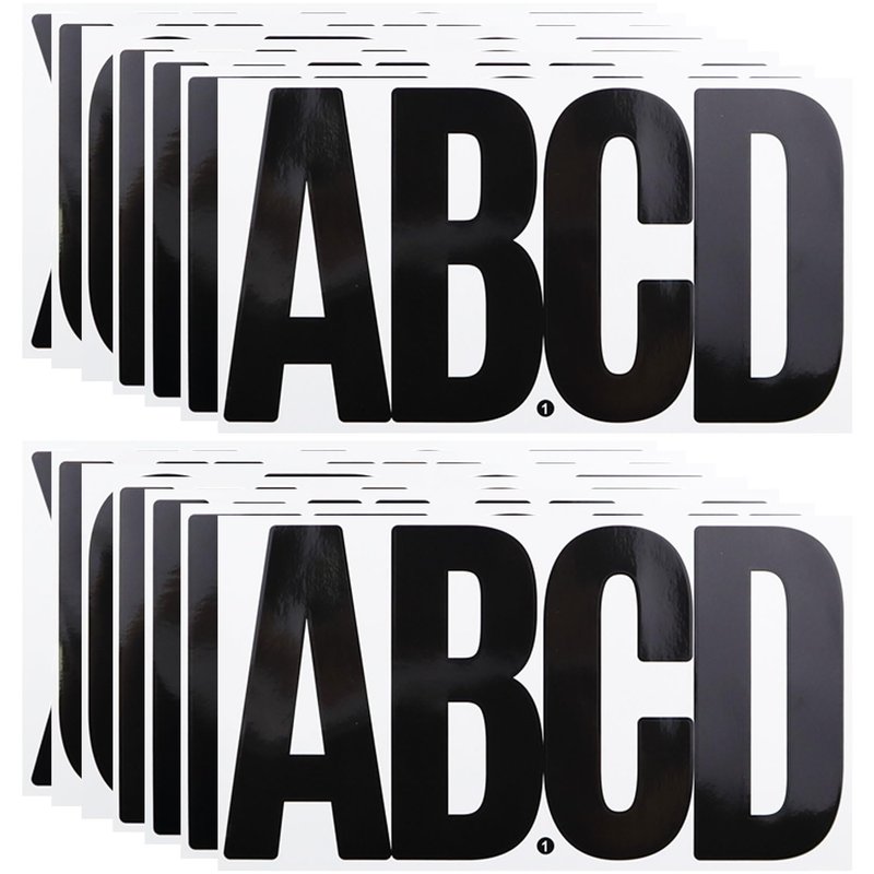 6 Inch Large Letters Stickers, 76 Pieces Self Adhesive Alphabet Sticker ...