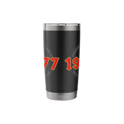 Rock'n'Roll 1977 High Voltage Retro Music Birthday Stainless Steel Insulated Tumbler