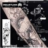 INKARTLINK Temporary Tattoos, Semi Permanent Tattoo Adult Art Design Waterproof Temp Tattoo Party Favors Tattoo Stickers Realistic Look, No Adhesive, Lasts 1-2 Weeks Black (Atlas)