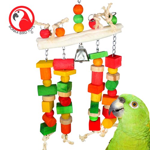 Bonka Bird Toys 1052 Big Bone Bridge Huge Natural Chew Cage Toy Parrot, Macaw, Cockatoo, Amazon, and Similar