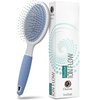 Hair Brush for Thick Hair with Ionic Minerals - Paddle Brush for Men and Women, for Blow Drying, Straightening - Gentle Bristles, Easy Comfort Grip Flat by Osensia (Oval Brush)