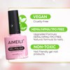 AIMEILI Soak Off U V LED Gel Nail Polish - Diamond Glitter Fire Green (063) 10ml