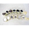 Clear or gray art deco sparkly banana hair claw clip with rhinestones (Primary color: Gray)