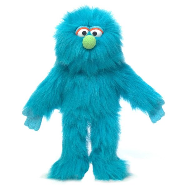 14" Blue Monster, Hand Puppet