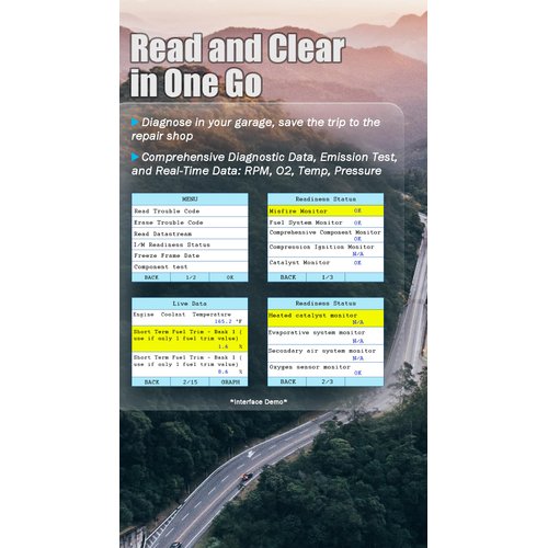 OBDScar OS601 OBD2 Scanner Diagnostic Tool Code Reader Engine Fault Scan Tool for OBD-II Cars Since 1996