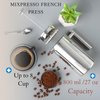 Mixpresso Stainless Steel French Press Coffee Maker 27 Oz 800 ml, Double Wall Insulated French Press Stainless Steel & Tea Brewer Easy Clean & Easy Press Strong Quality Metal Coffee Press.