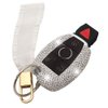 Ornater Key Fob Cover Compatible with Mercedes Benz C E S M CLS CLK GLK GLC G Class Bling Crystal Rhinestone Diamond Key Shell Case (Silver), 5.5 x 4.5 x 2 cm