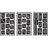 Over 'N' Over Reusable Stencils 5x8 3/Pkg-Alphabet