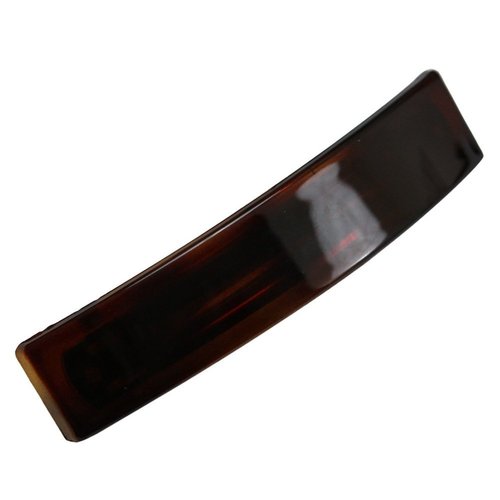 Parcelona French Oblong Tortoise Shell Medium 3 1/2" Celluloid No Slip Grip Automatic Strong Hold Hair Clips for Women French Hair Clip Barrette Girls Paris Hair Accessories, Made in France