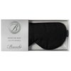 Branche Beauty Belle De Nuit Sleep Mask - Silk Eye Mask 6A Silk 22 Momme Eye Cover Sleepover Shade Blindfold Mask for Luxury Sleep in Total Darkness (Black)