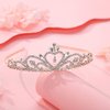 Lovelyshop Princess Rhinestone Wedding Tiara-Rose Gold