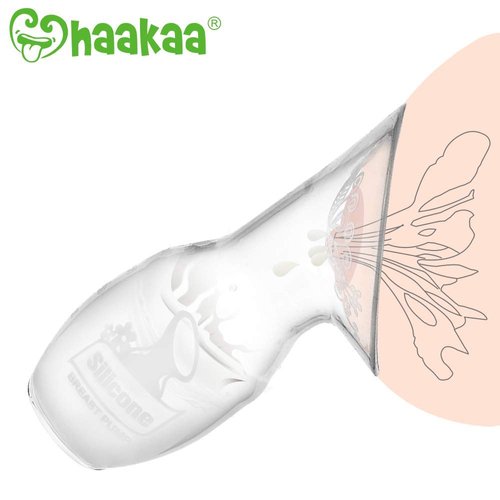 Haakaa Silicone Breast Pump 4 oz/100 ml, BPA FREE Manual Breast Pump 100% Food Grade Silicone BPA PVC and Phthalate Free