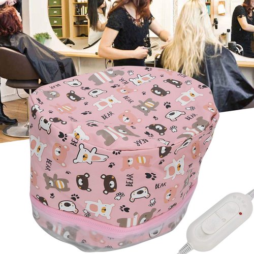 Hair Steamer Heat Cap For Deep Conditioning Adjustable Hair Care Heating Cap With Intelligent Protection, 3-Speed Hair Steamer Cap Salon Hair Hat Great Detachable Hair Care Tool For Deep(#2)