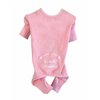 DOGGIE DESIGN Sweet Dreams Thermal Pajamas for Dogs, Pink, Medium