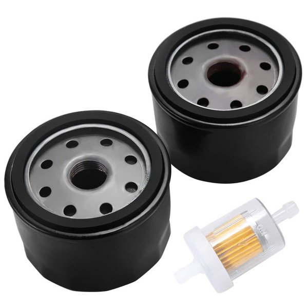Anxingo 49065-7007 Oil Filter for Kawasaki FR691V FR651V FX600V FR730V FR541V FR600V FX600V FS730 FX600v FS451V FS481V FS691V FS651V 4 Cycle Engine FB460V FC420V FC540V FD501D FD590V with Fuel Filter
