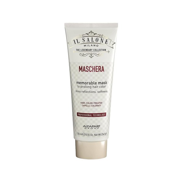 Il Salone Milano Professional Memorable Hair Mask for Color Treated Hair - Conditioning Hair Mask to Protect and Prolong Silky Hair Color & Shine - Salon, Premium Quality Hair Care (8.55 oz / 250 ml)